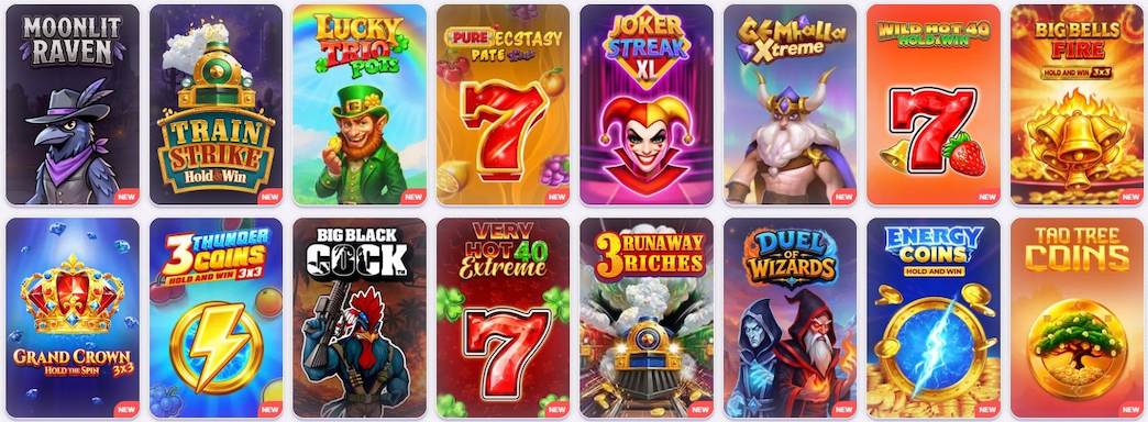 RoboCat casino games